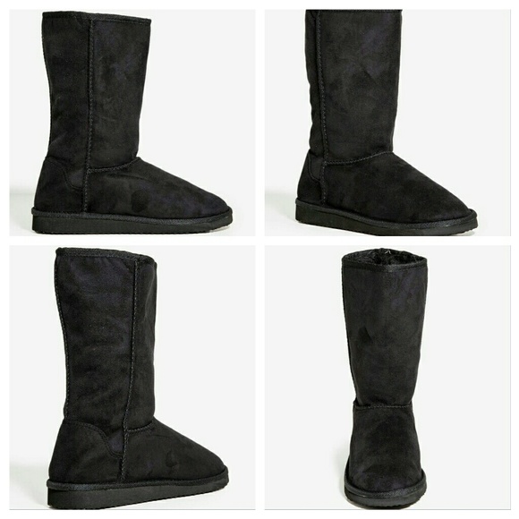 Shoes - Black Comfy Boots (Size 6.5,8)